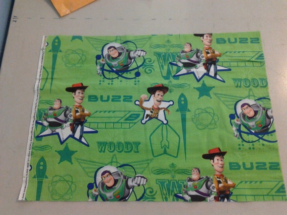 Toy Story Buzz woody fabric 245059 by pillowman1 on Etsy