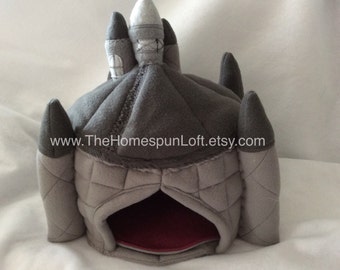 Pet Hide Round Castle Hedgehog Guinea Pig Pocket Pet House Fleece Pet Home Custom Order Item Made to Order