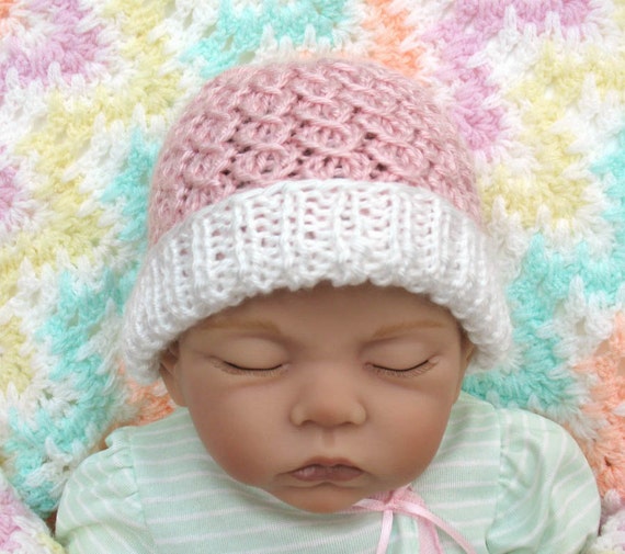 Newborn Baby Hat Pink Baby Hat Newborn Hospital Hat for