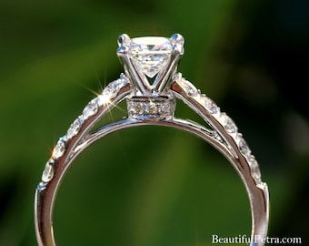 14k white gold diamond engagement ring halo by beautiful petra