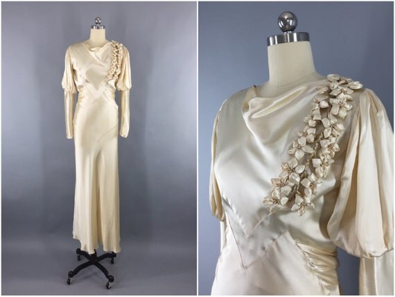 Vintage 30S Wedding Dresses 4