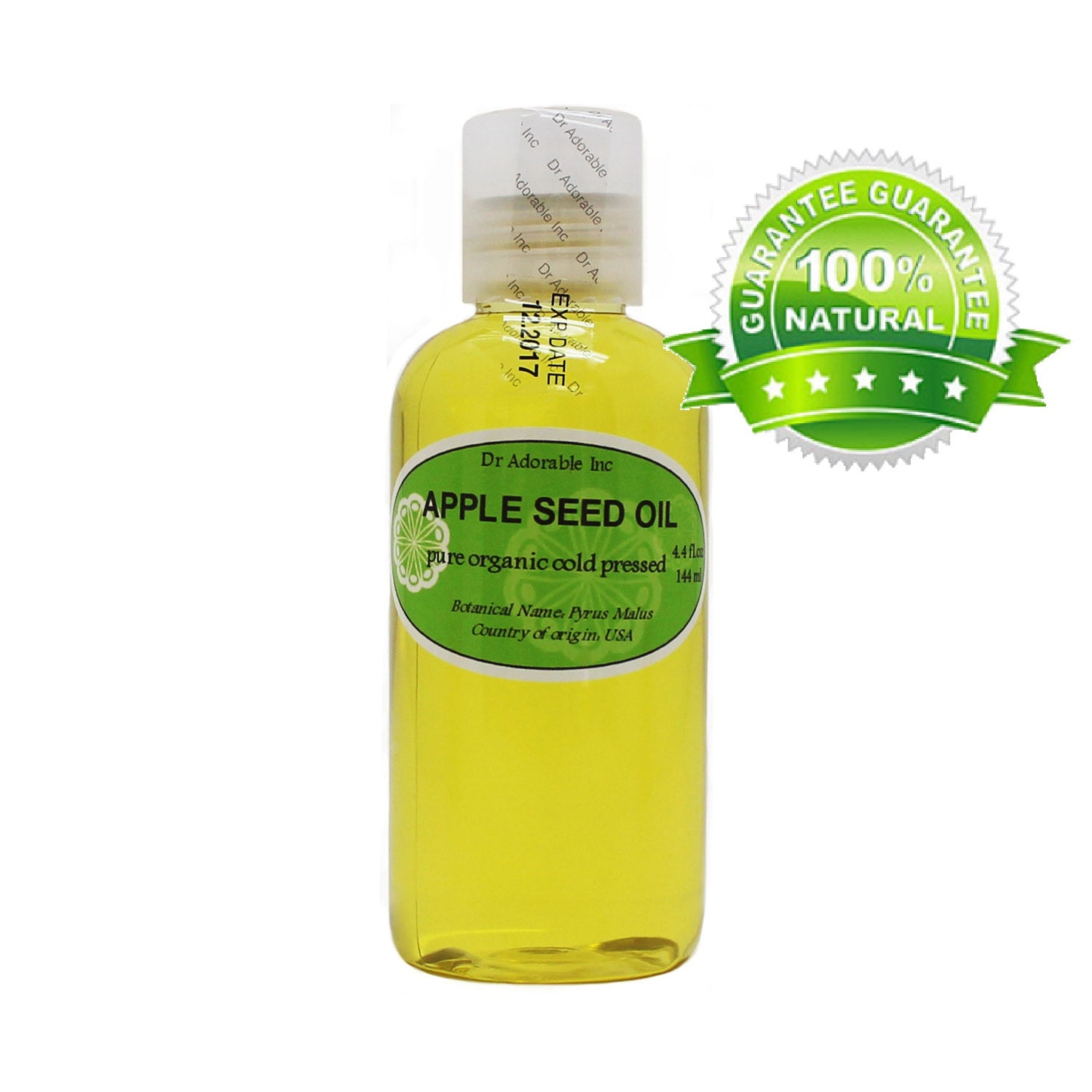 4 Oz Apple Seed Oil 100 Pure & Organic Cold Pressed
