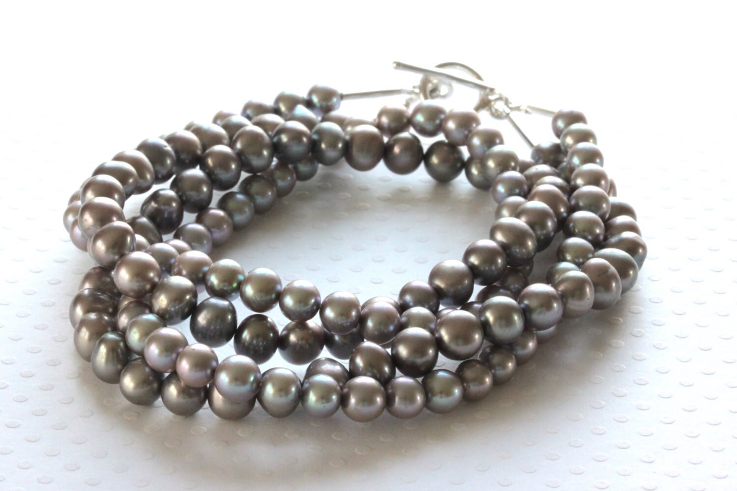 Multi Strand Pearl Necklace Freshwater Pearl by ThePassionatePearl