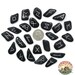 Small Blue Tigers Eye Rune Set Hand Carved Elder Futhark With Manual & Pouch