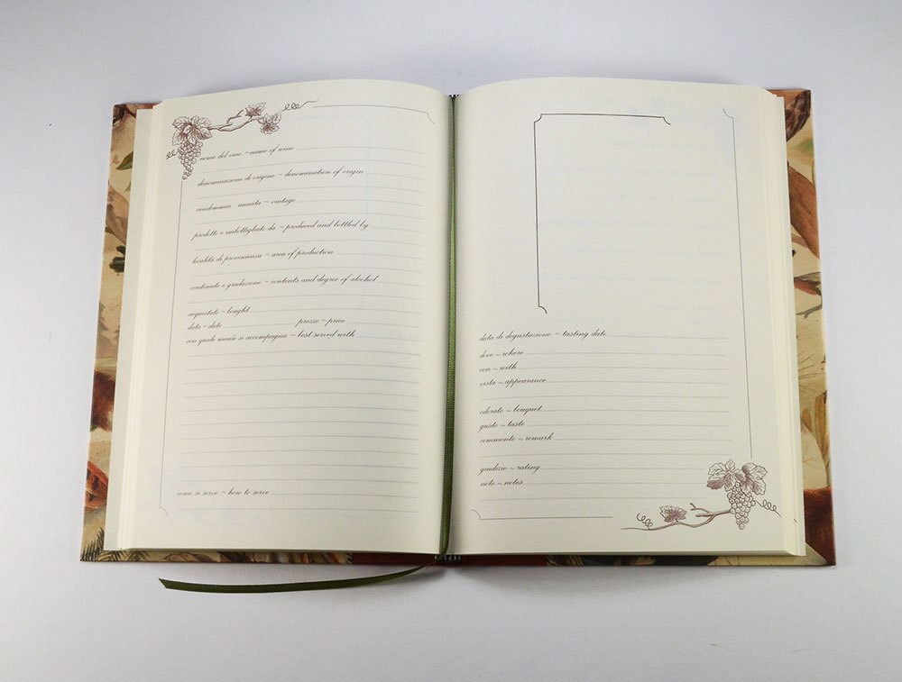 Wine Cellar Record Book Owls and Foxes by WolfiesBindery on Etsy