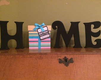 Interchangeable Home Sign - Home Sign for the Holidays - Custom Home Sign - Home Letters