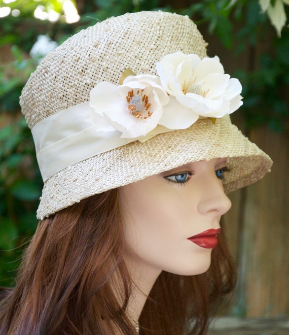 Kentucky Derby Hat. Womens Natural Straw Wedding by ...