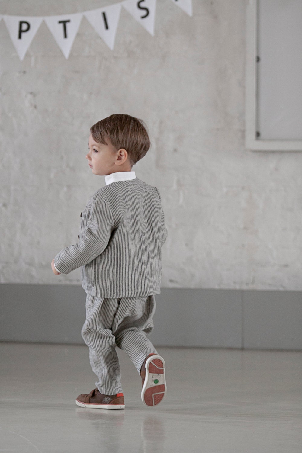 Toddler blazer Boys suit Linen Jacket Toddlers Boys blazer