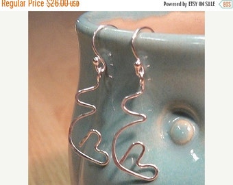 Heart in My Belly Earrings - Pregnancy Jewelry - sterling silver