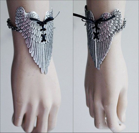 Winged bracelet by pinkabsinthe steampunk buy now online