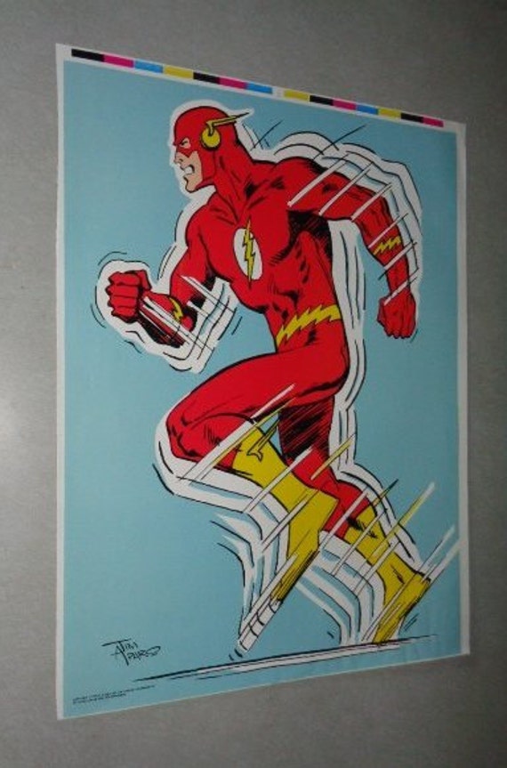 Rare vintage original 1978 DC Comics The Flash poster pin-up:
