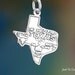Sterling Silver Texas Charm State America USA Dallas Austin Solid .925