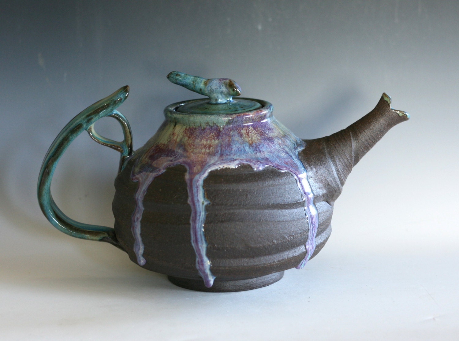 Ceramic Teapot EXTRA LARGE holds 88 oz Handmade Stoneware