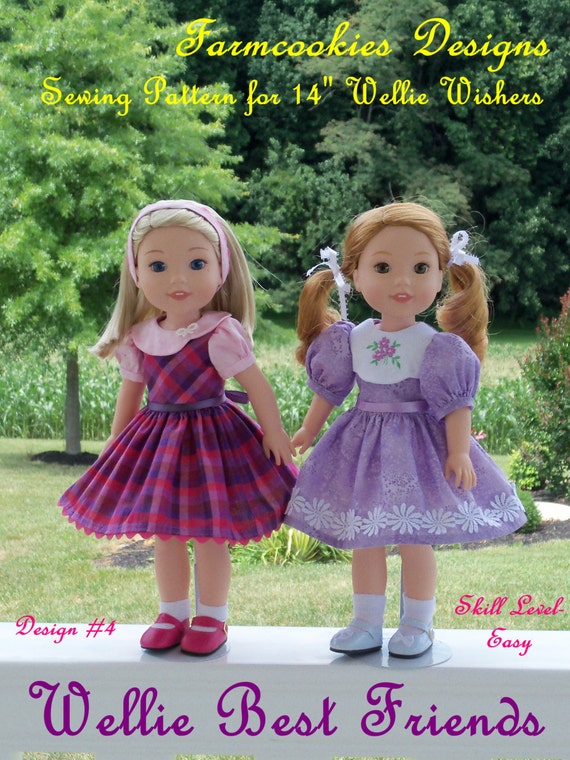 PDF Sewing Pattern: Wellie Best Friends/ Sewing Pattern for 14" American Girl Wellie Wishers®