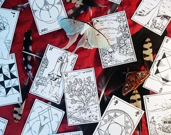 Mercurial Travel Tarot Deck (First Edition) Spiritual Occult Deck Divination Deck Tarot cards fortune telling self help laveyan magic truth
