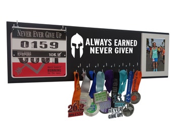 Running medal holder - medal holder - medal hanger - medal display - gifts for runners - running gifts - marathon gift - spartan race
