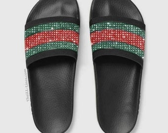 GG Supreme Tian Canvas ,Gucci women's slide sandals …