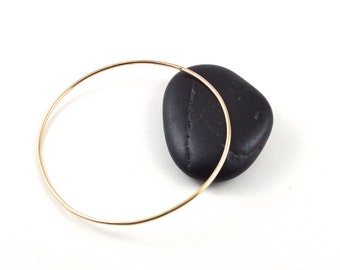 Skinny gold bangle - gold filled bangle - ultra thin gold bangle - stackable bangle - gift for her under25 - minimalist jewelry