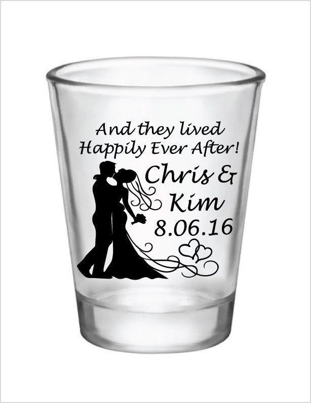  Shot Glass Wedding Favors 1 5oz Glass Shot Glasses by 