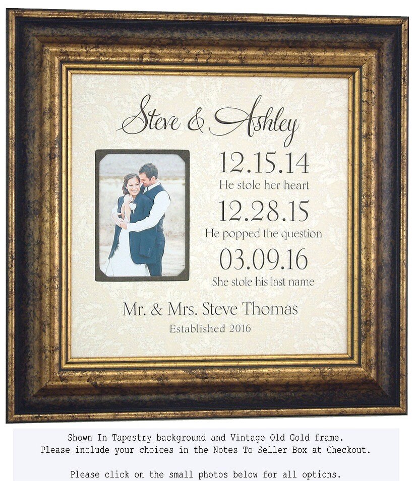 Wedding Sign Personalized Picture Frame by PhotoFrameOriginals