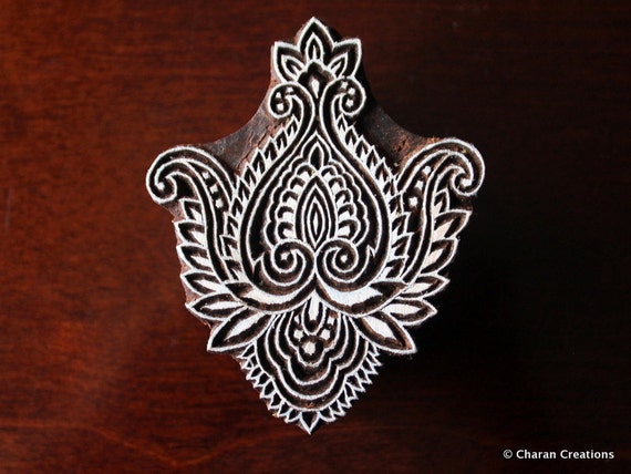 Henna Stamp Indian Wood Stamp Textile Stamp Block Baroque/