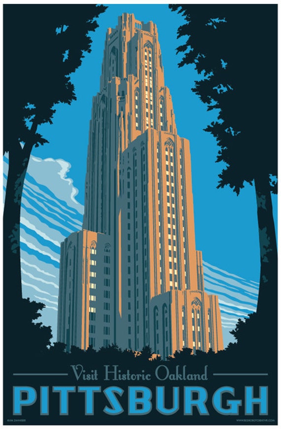 Pittsburgh Poster Pittsburgh Print Pittsburgh Wall Art
