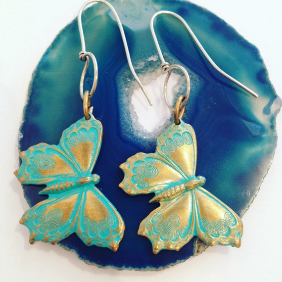 Butterfly Earrings By Addiewuensch On Etsy