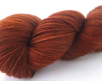 150g Merino pure yarn hand dyed hand painted: Shades Chocolate
