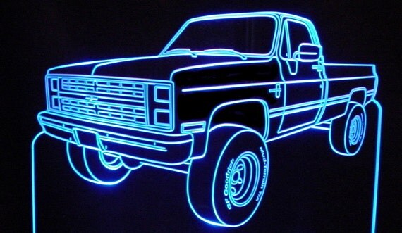 1985 Chevy Pickup Truck 3/4 Ton Acrylic Lighted by ValleyDesignsND