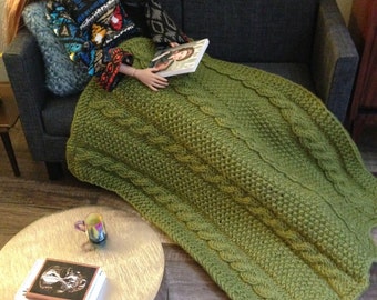 Knitted Blanket With Lace Ht6010r