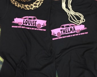 Thelma and Louise Movie t-shirt t-shirts tee shirt Best Friends BFF and sisters soft shirts set