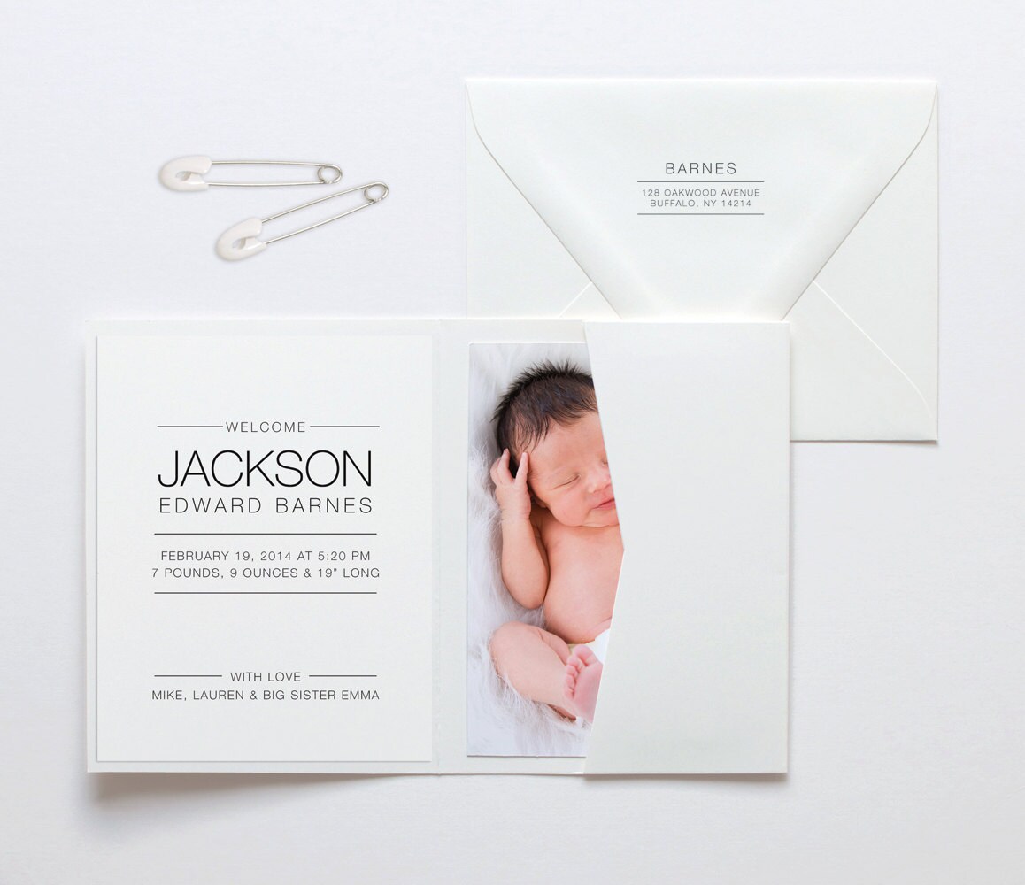 Jackson Baby Announcement
