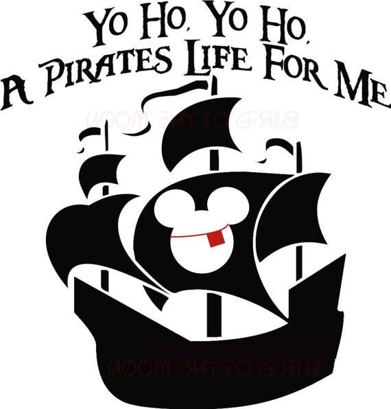 Download Mickey Pirate Ship Vinyl