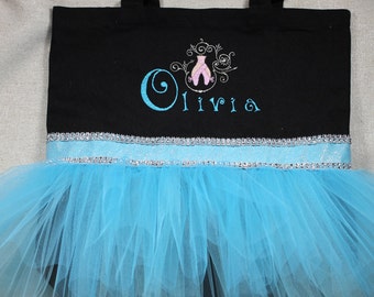 girls personalized dance bag