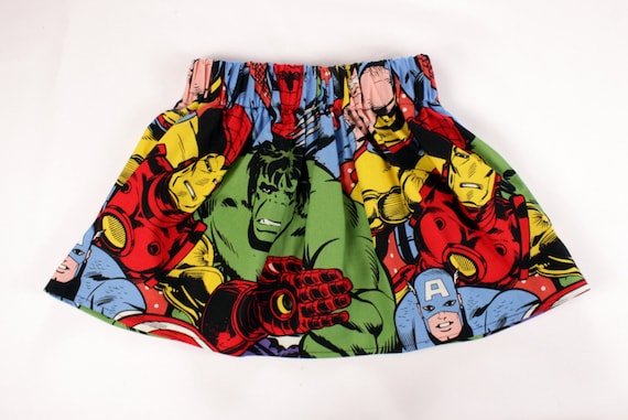 Girls Superhero Skirt Marvel Skirt