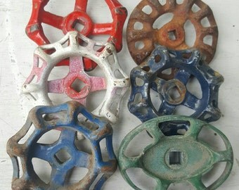 Set of 6 Garden Faucet Spigot Handles / Knobs