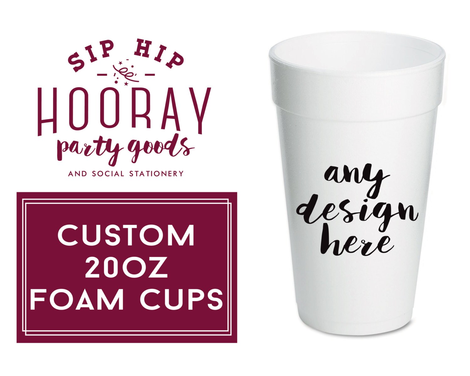 Party Cups Personalized Foam Cups Styrofoam Party Cups