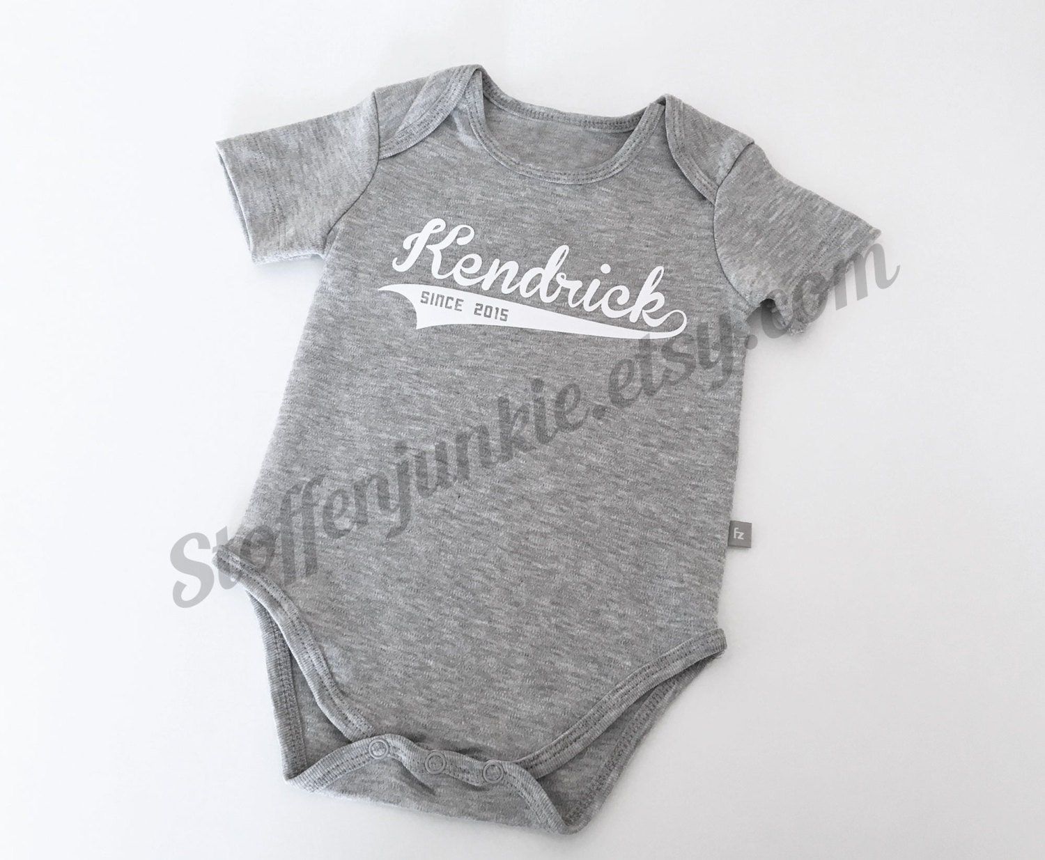 Newborn Baby Custom Name Bodysuit Boys Bodysuit with Name