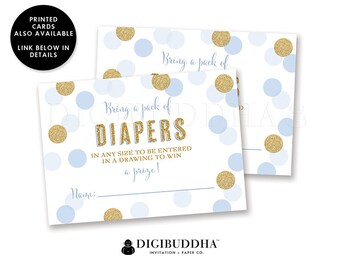 DIAPER RAFFLE TICKET Diaper Raffle Printable Diaper Raffle Insert Diaper Raffle Cards Diaper Raffle Instant Download Baby Girl DiY - Leigh