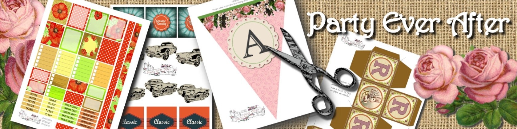 Printable Party Kits Planner Stickers Favor by PartyEverAfter