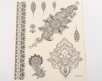 henna stencil etsy