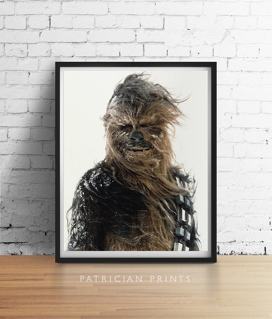 CHEWBACCA Star Wars Print Chewbacca Snow Poster Vintage