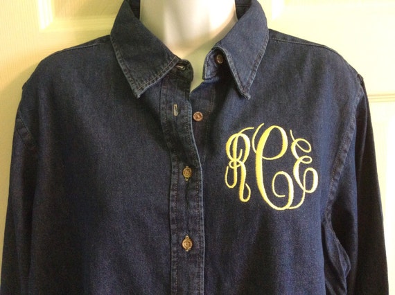 women's black denim shirts