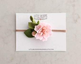 Felt Flower Headband - BLUSH