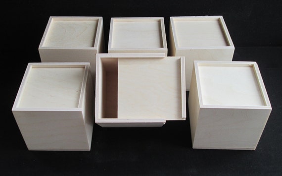 Unfinished Wood Craft Box