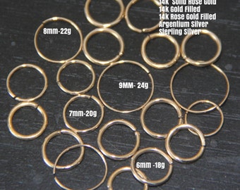 22g NOSE RINGS-Nose Ring-Nose Piercing-Nose Jewelry-22g Nose Ring-Nose Hoop-Septum Ring-Silver Nose Ring- Nose Stud-Tragus-22g-Body Jewelry