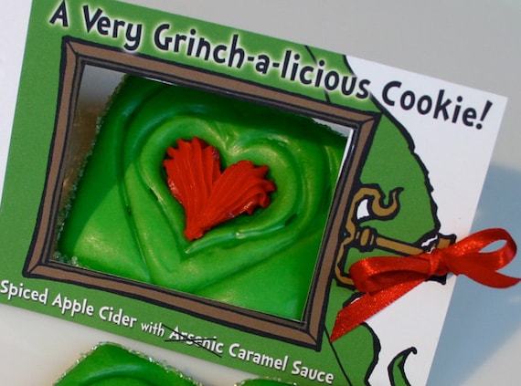 Send Dr Seuss inspired Grinch Christmas Cookies by Special Delivery for Story Time - Spiced Cider & Cinnamon, Quantity: 2 / Item #1002029