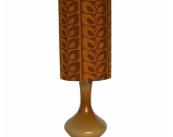 Original Vintage Fabric Lamp Shade Mid Century by Retro68 on Etsy