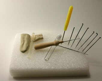 Needle Felting Starter Kit Wool Felt Tools Mat + Needle + Accessories Craft