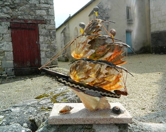 Deco maison Bâteau coquillage